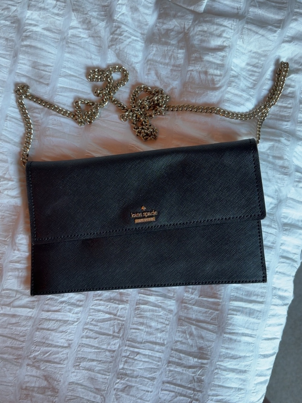 kate spade Black Crossbody Chain Wallet/purse